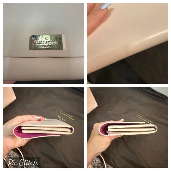 Kate spade Madison Ave pink leather flap satchel & wallet - Picture 11 of 11